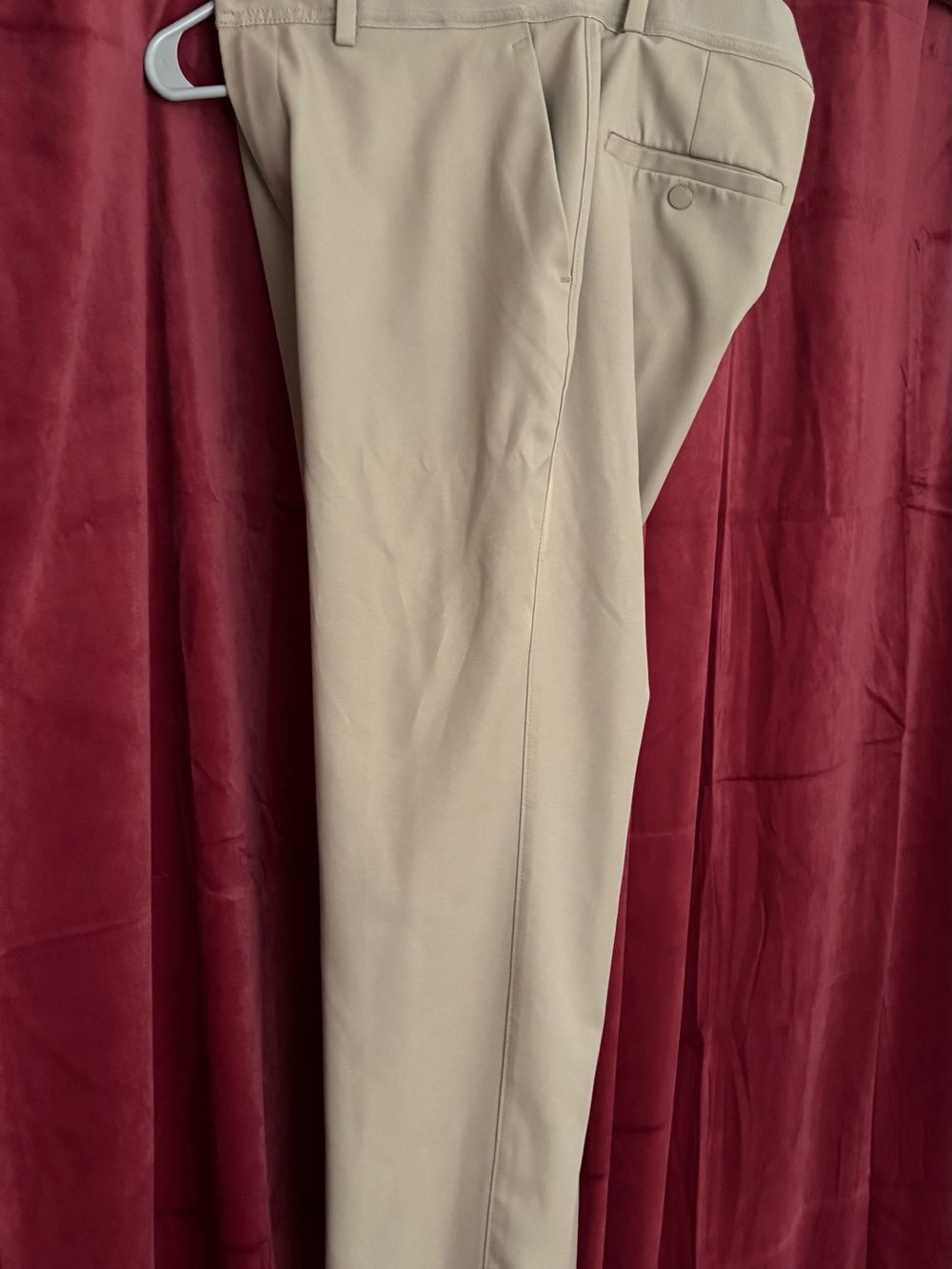 Haggar Tan Flat-Front Chinos